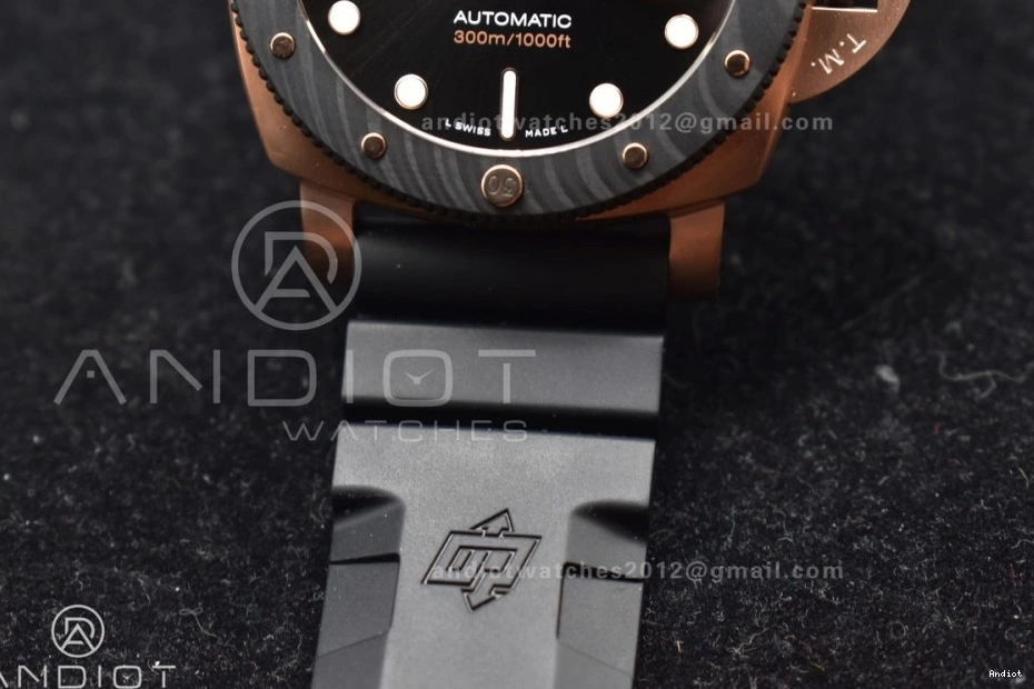 W Black Dial Unisex on SBF Black Best Edition 1:1 Strap PAM1070 Rubber P 434 0825